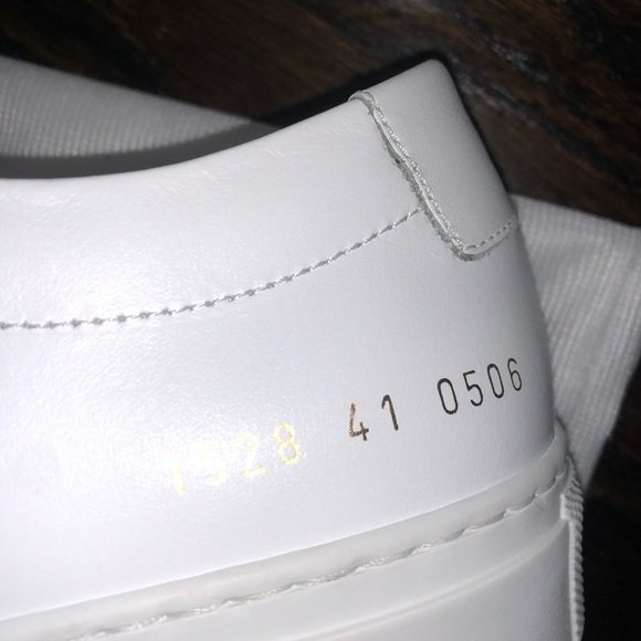 Mens Common Projects Achilles Leather Sneakers - Picture 6 of 6